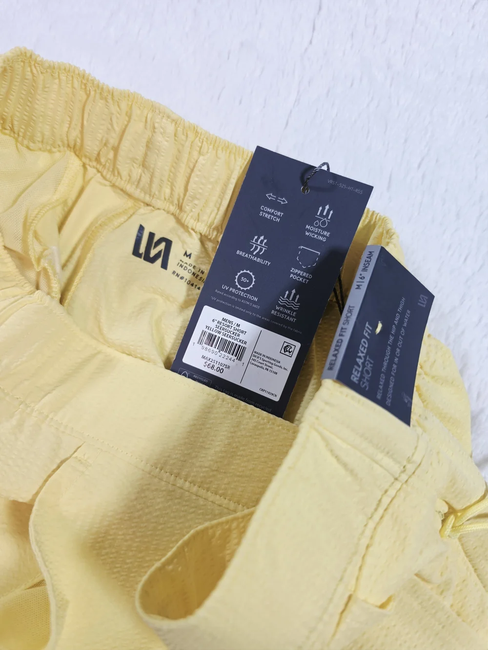 VRST Men's Yellow Hybrid Shorts — Lightweight Everyday Performance